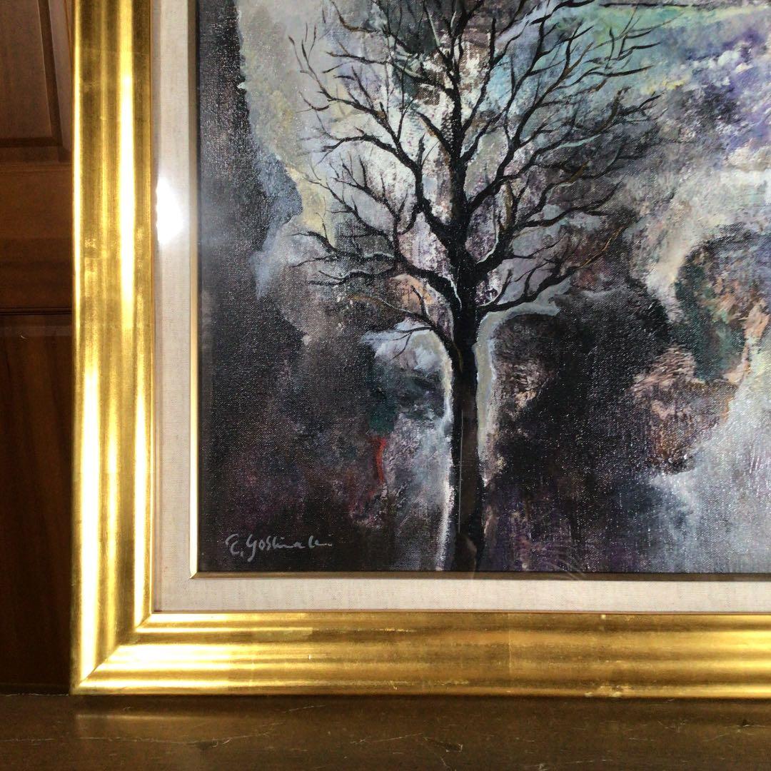『ハピうー特価』　田中義昭　『冬木立　(冬樹)』　油絵　F10号　132万円