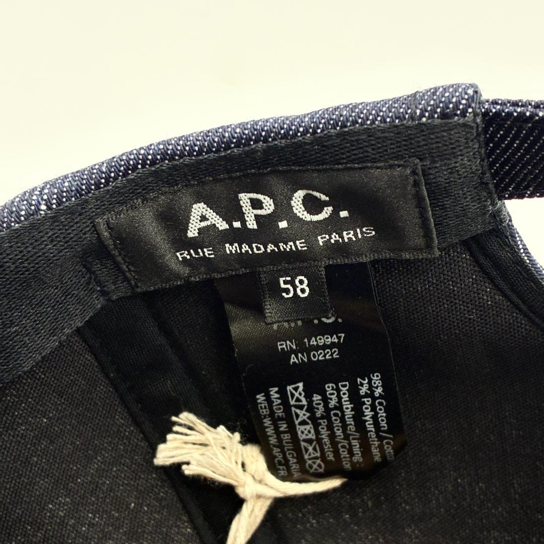 新品未使用！送料込み★A.P.C.★キャップ BASEBALL CAP デニム