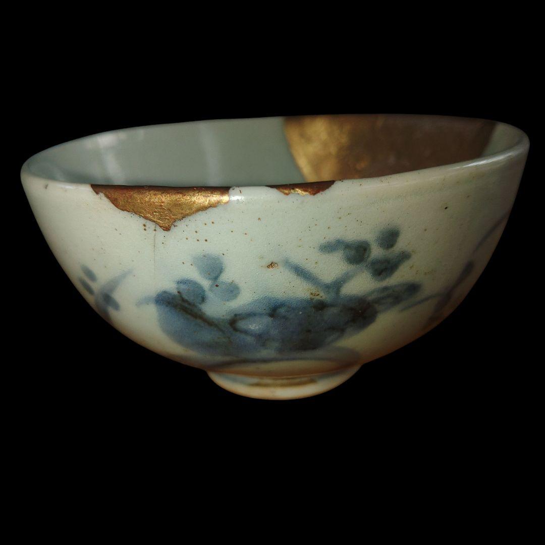 古伊万里　くらわんか碗　江戸時代　金継ぎ