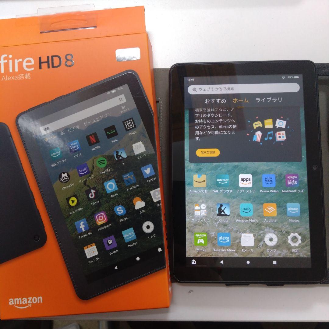 美品 カバー付Amazon Fire HD 8 (第10世代) 32GB