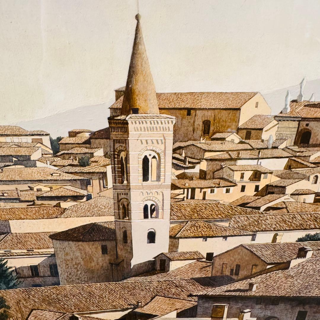 M10号　山本桂右「ウルビーノ」　作家直筆サイン　アート　限定　油絵