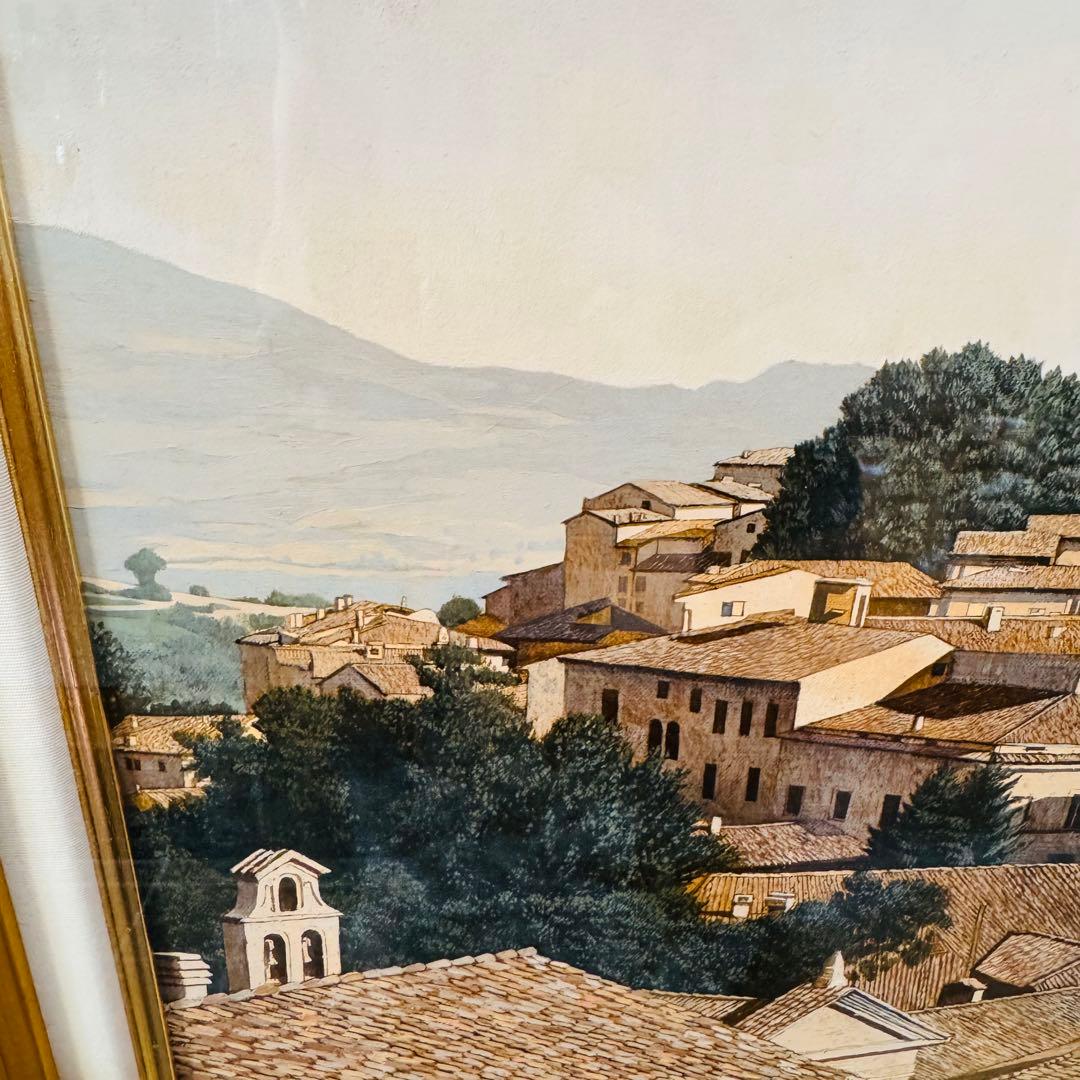 M10号　山本桂右「ウルビーノ」　作家直筆サイン　アート　限定　油絵