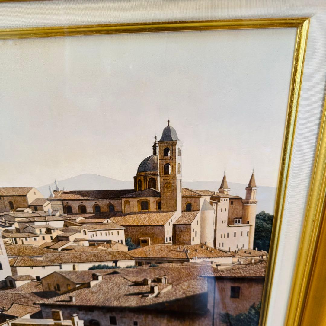 M10号　山本桂右「ウルビーノ」　作家直筆サイン　アート　限定　油絵