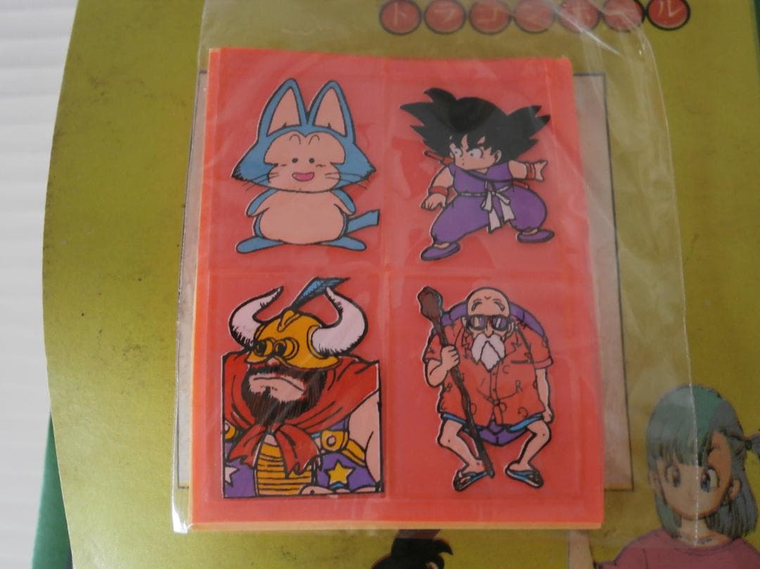 当時物 希少 駄菓子屋在庫品 くじ当て ドラゴンボール カラーラブシール 34枚