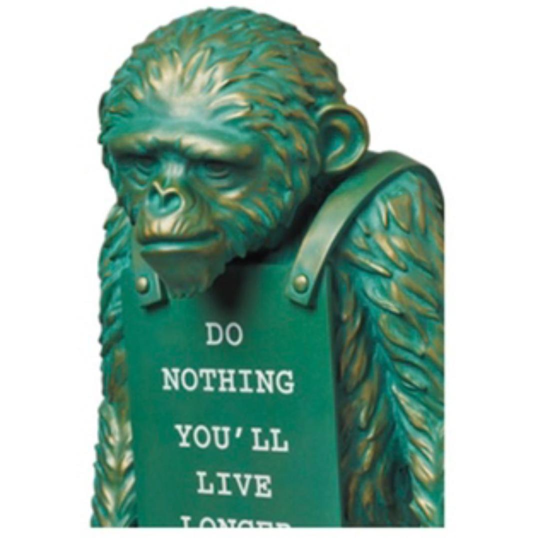 バンクシー　2G TOKYO MONKEY SIGN BRONZE STATUE