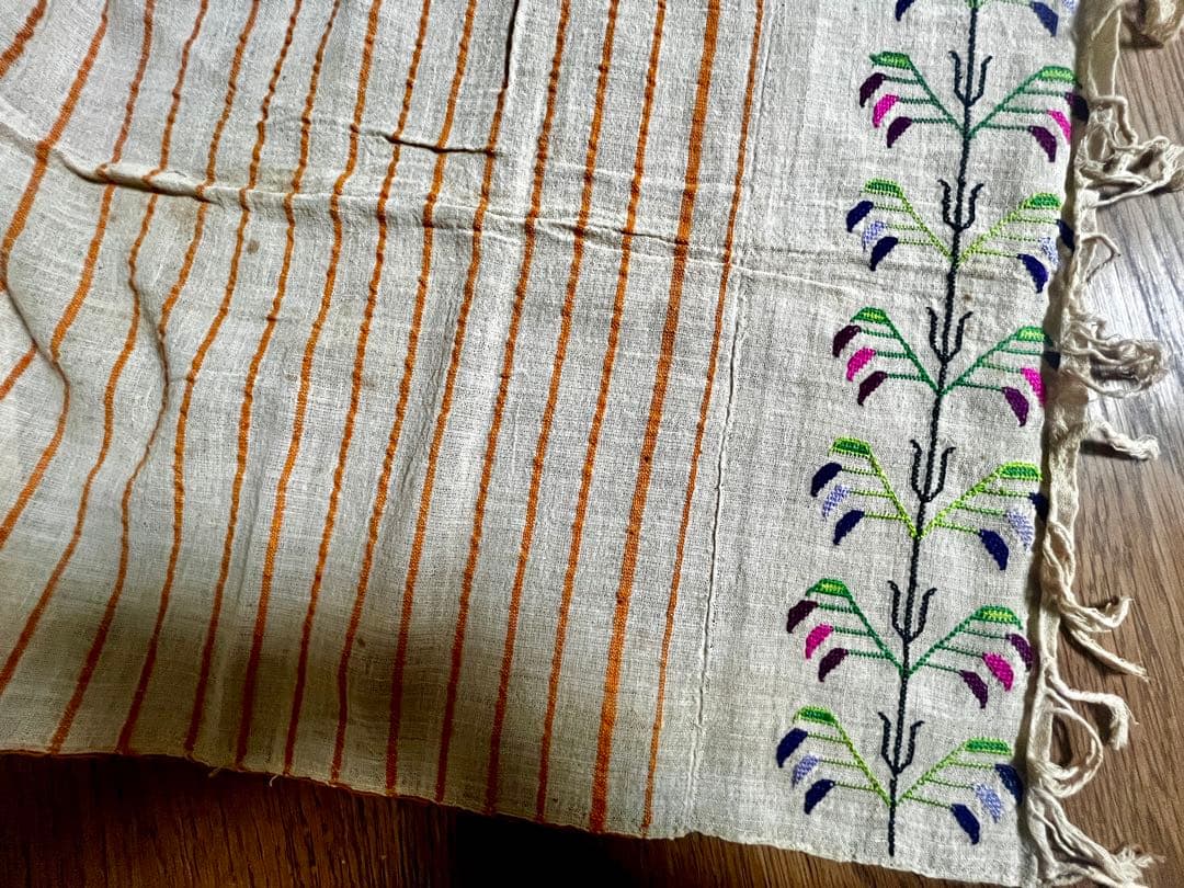 Vintage トルコ刺繍タオル 手刺繍 ハンドメイド