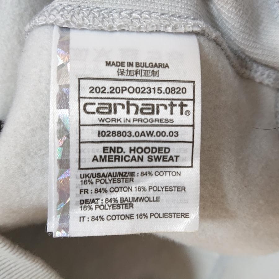 カーハートWIP エンド 海外限定 ロゴ パーカー ミントグリーン XXL