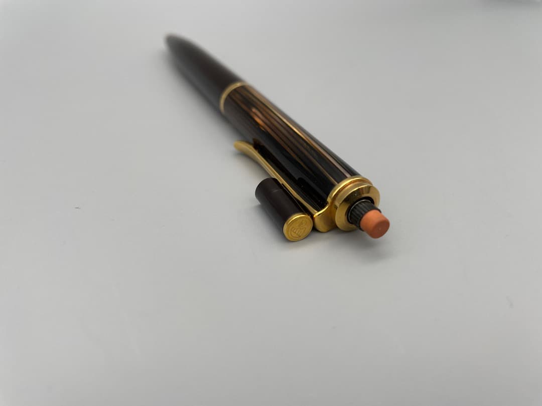 ペリカン スーベレーン D400 旧型 茶縞 0.7mm（軸リング1本）