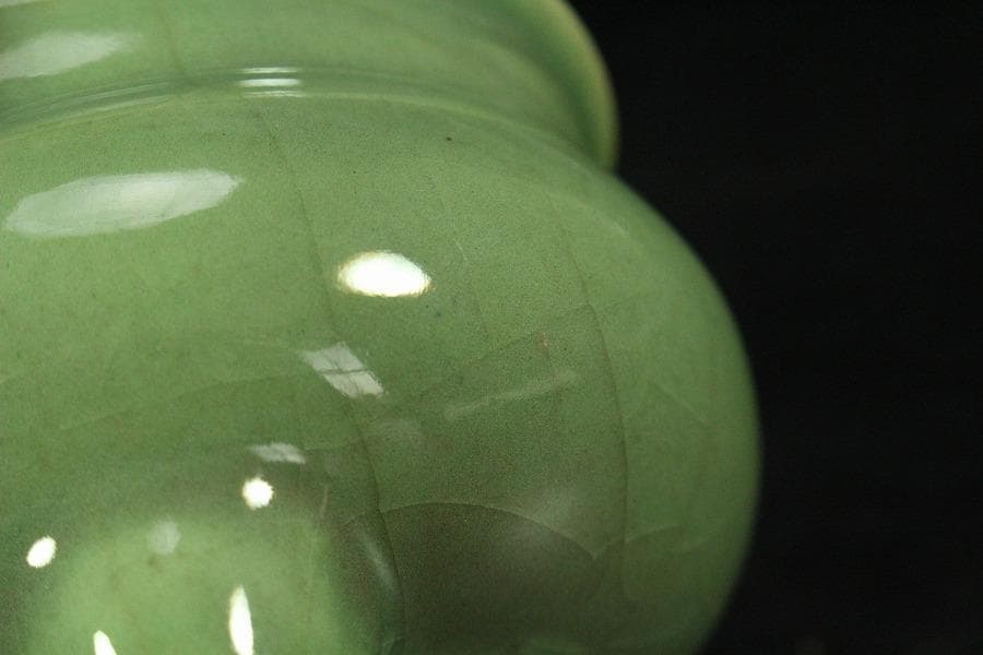 中国美術 天龍寺 青磁 三足 香炉 古美術(K-YC529)