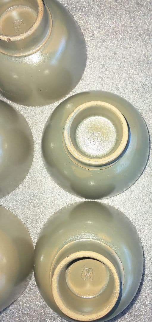 備前焼 青備前 茶器揃 七点一式 煎茶道具5客