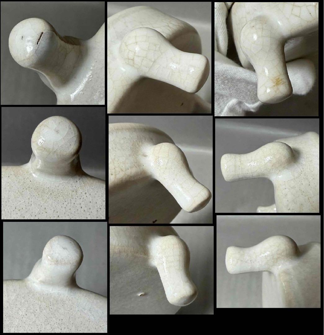 中国 三つ足丸盤(白系)　f2260120