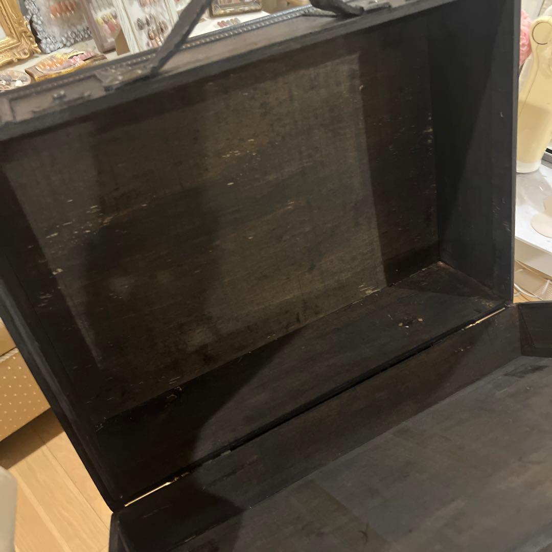アンティーク 木製トランク 約60cm