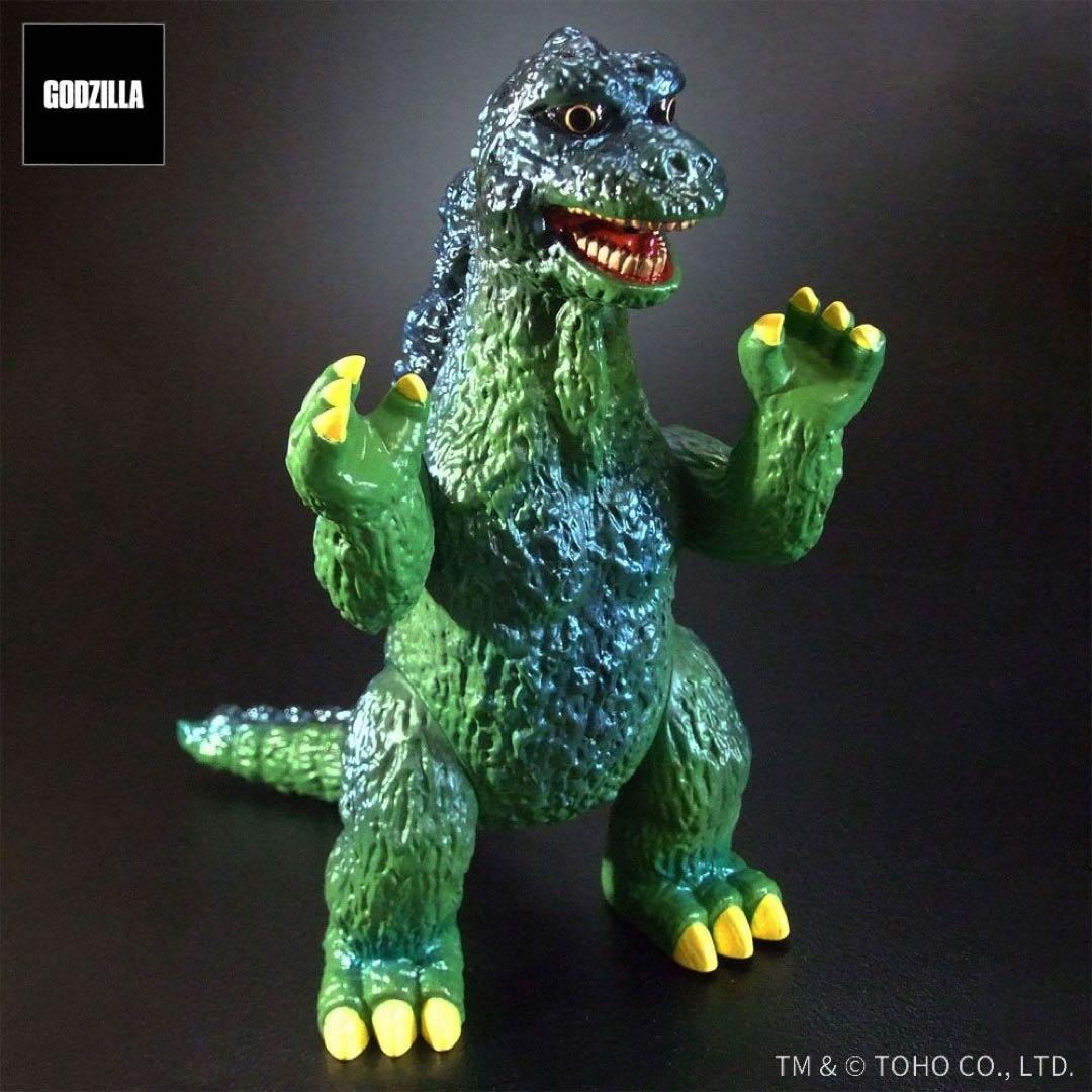 グレートザウルス　ゴジラ ソフビ　レトログリーン