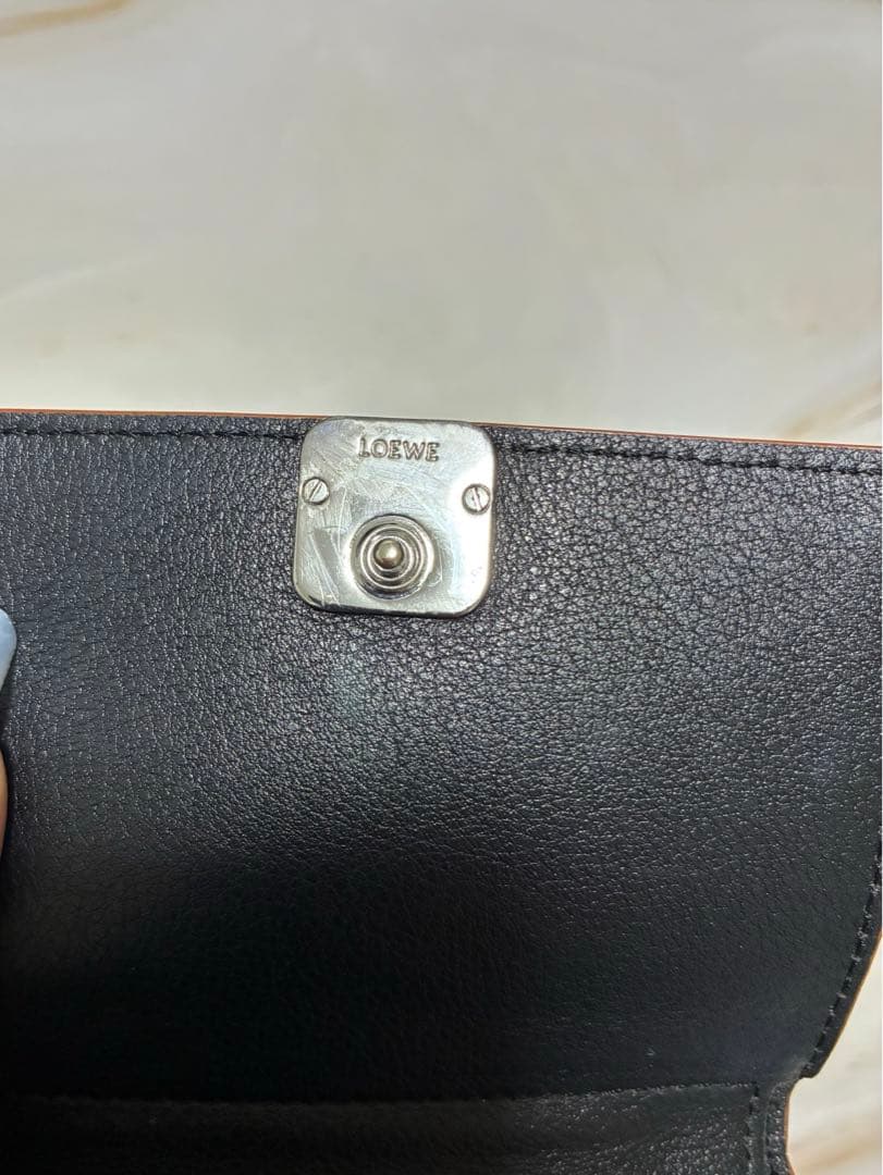 LOEWE 三つ折り財布 ブラック