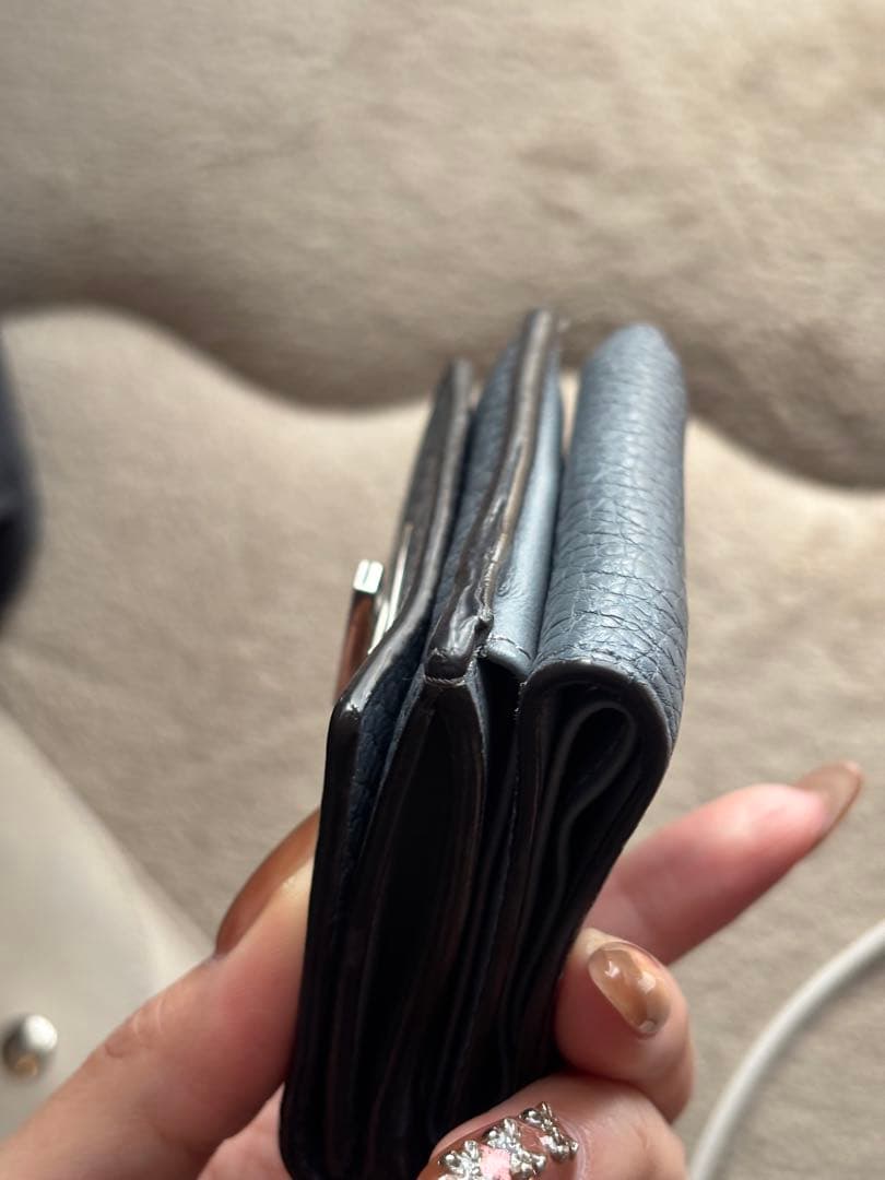 FENDI 三つ折り財布 ピーカブー　ブルー