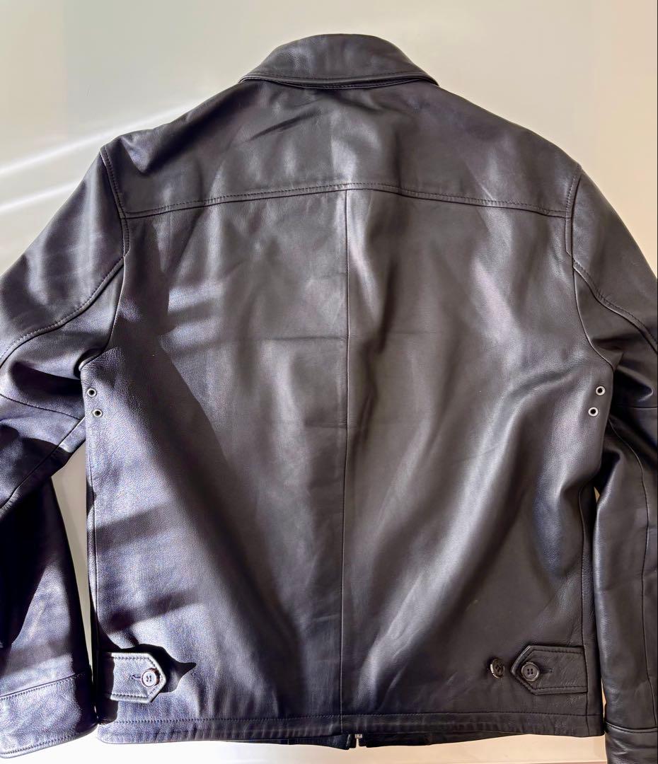 Polo Ralph Lauren ブラックレザーシングルライダース