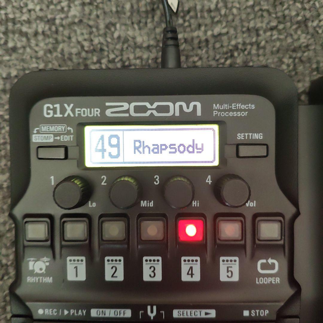 ZOOM G1X FOUR ギター用マルチエフェクター（純正アダプター付き）