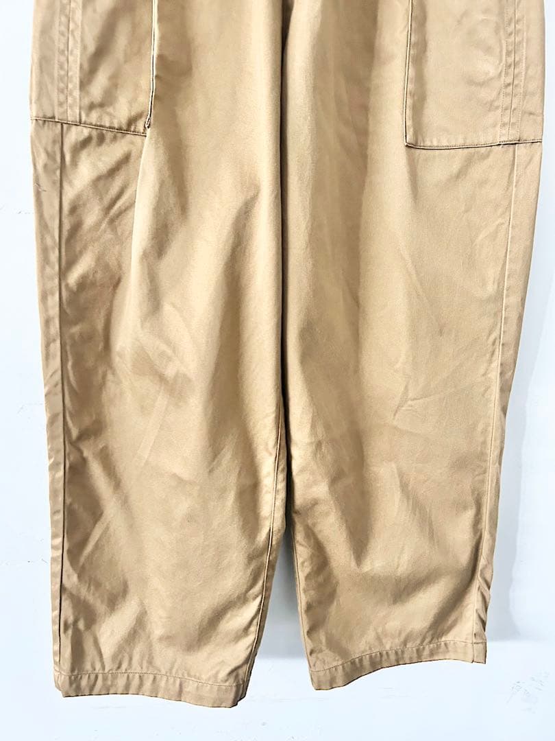 homspun 　高密度ウェポンひもワイドパンツ　キャメル　F 　定価2.4万