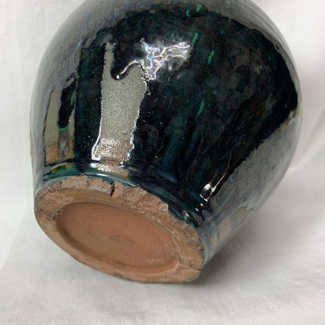 古い壺・骨董・蔵出し・花瓶・壺・陶印・花入・花道具・希少・入手困難