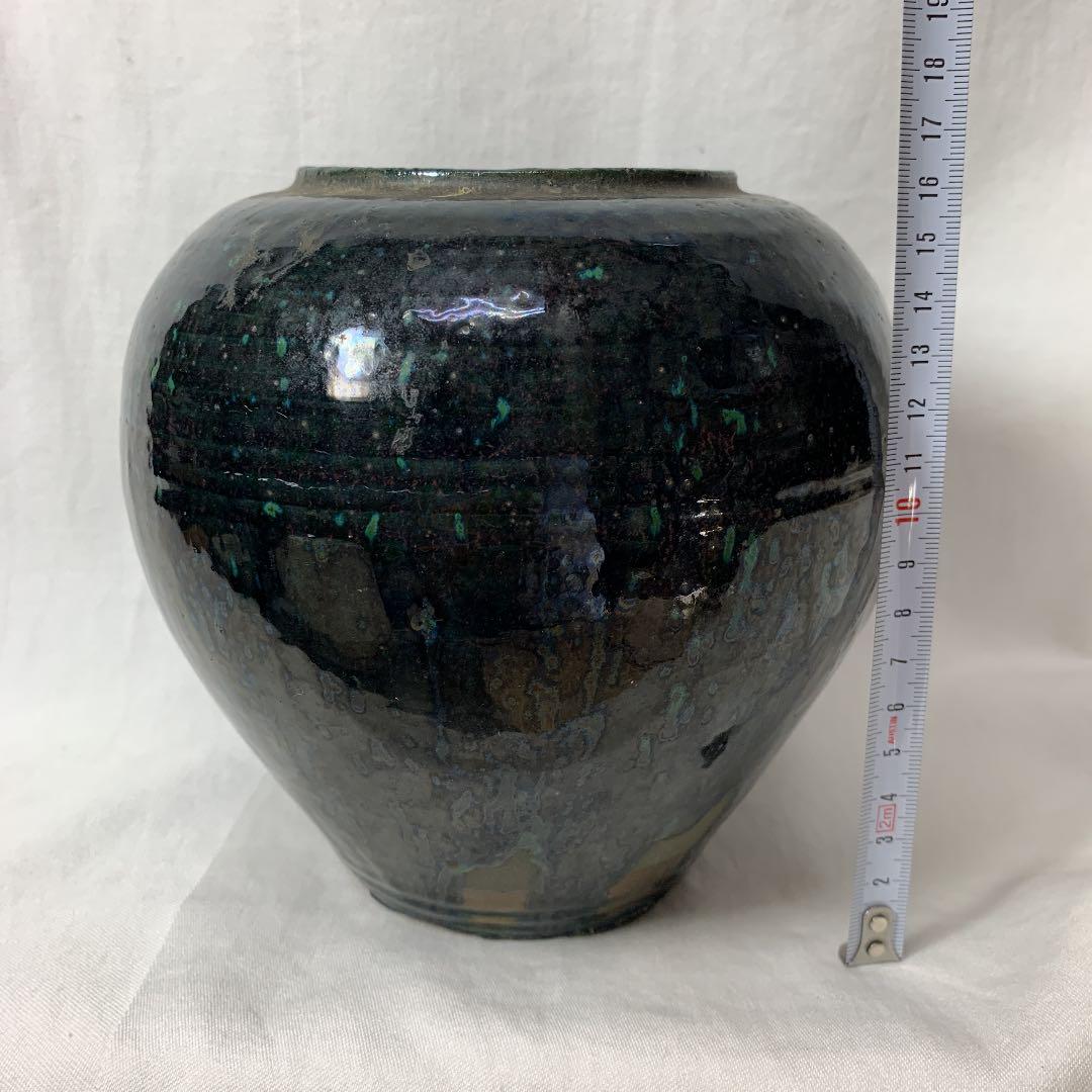 古い壺・骨董・蔵出し・花瓶・壺・陶印・花入・花道具・希少・入手困難