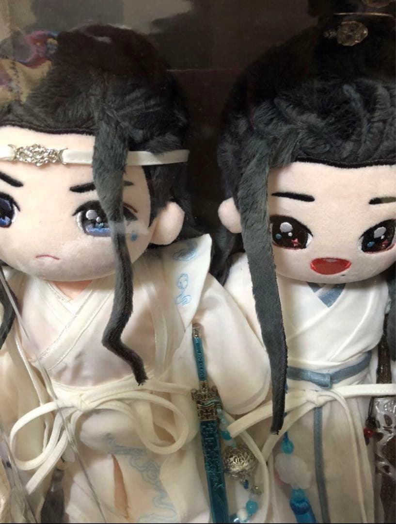 激レア 博君一肖 陳情令 座学時代 藍湛 魏嬰 ぬいぐるみ40cm + 衣装小物