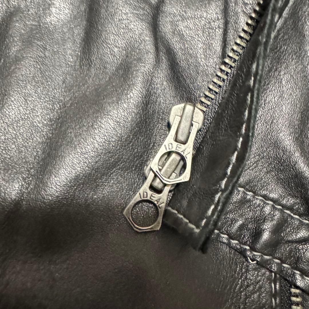 BEAMS 最高級ライン ラムレザー 羊革 ライダースジャケット ブラック L