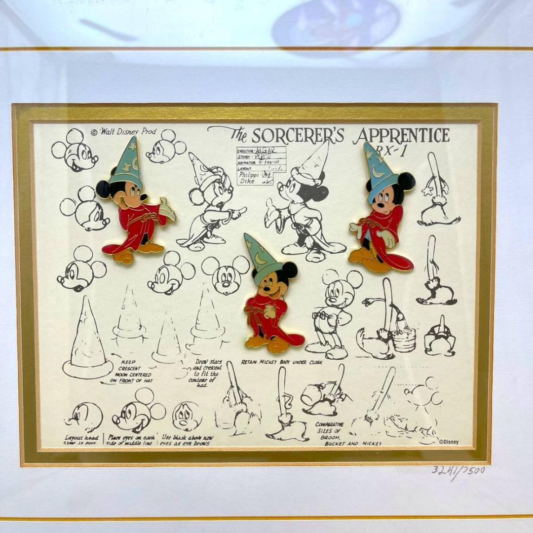 限定品★ミッキーマウス ソーサラーミッキー 魔法使いの弟子 モデルシート