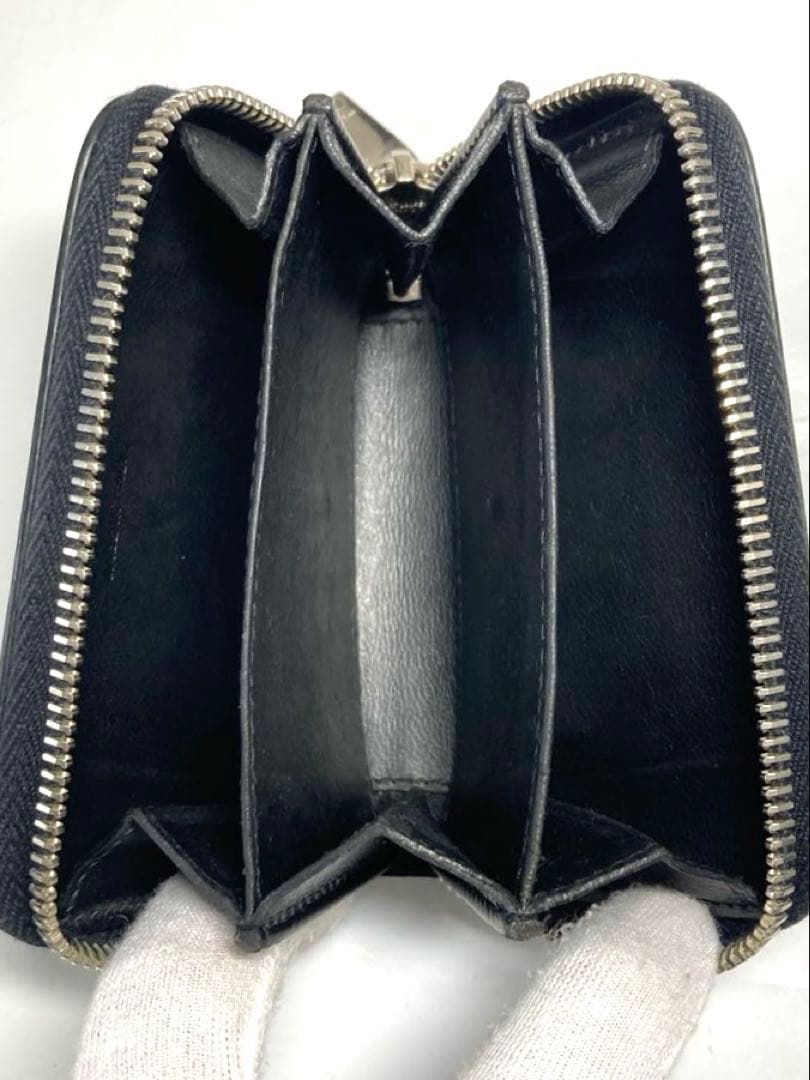 サンローラン　スター　星　レザー　ラウンドファスナー　ケース　カードケース