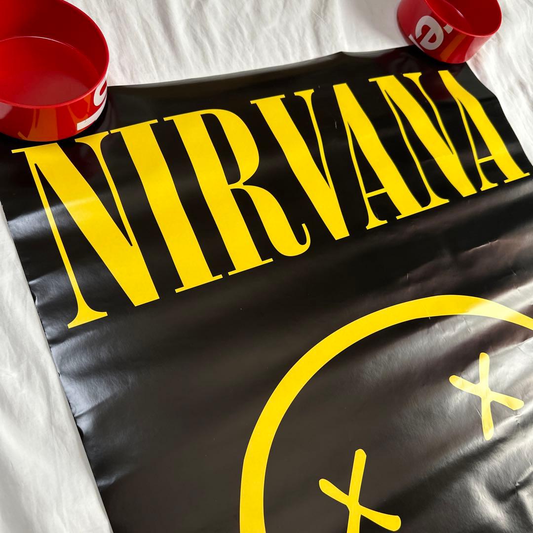 希少　廃盤　大判　ディスプレイ　ポスター ニルヴァーナ　スマイリー