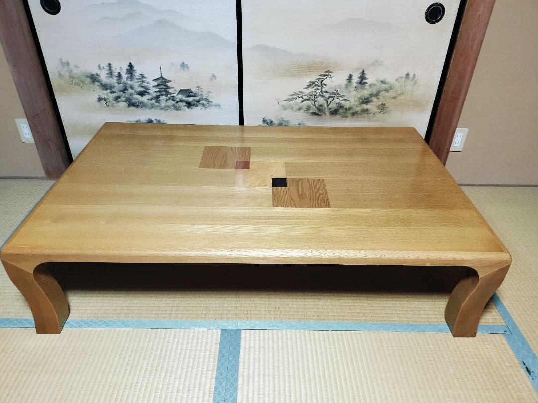 木製 座卓 机 テーブル 大きめ ダイニングテーブル