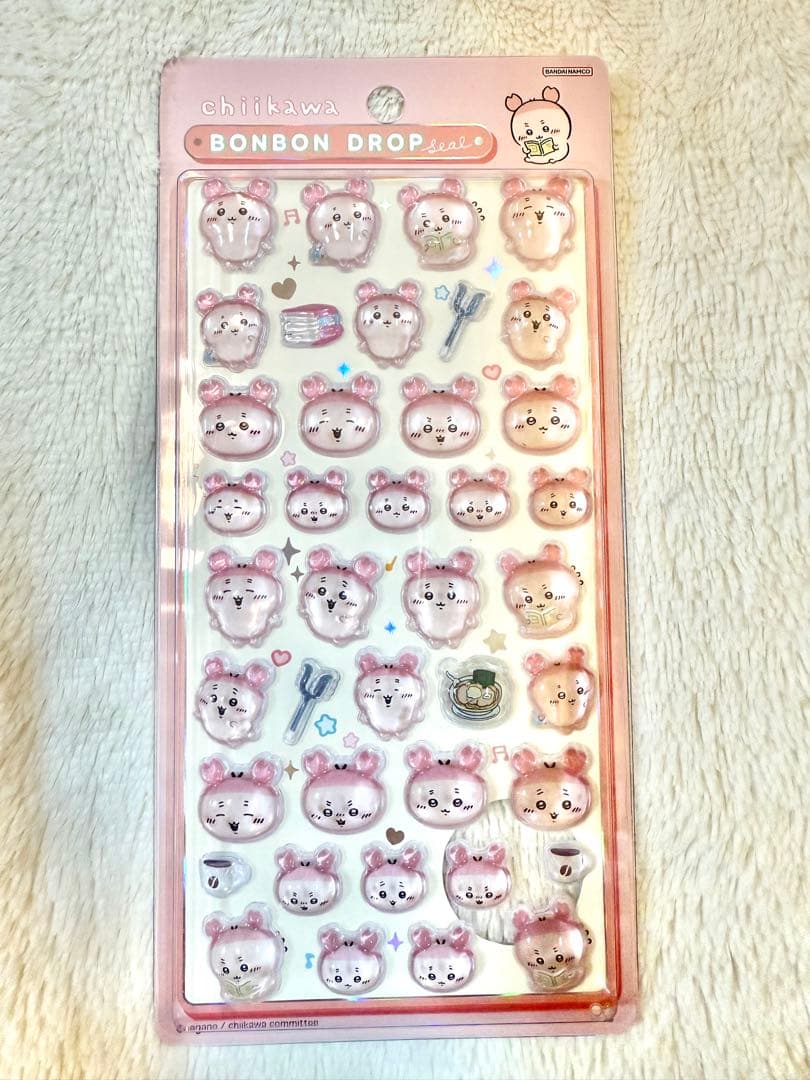 【バラ売り可】【おまけ付き】ちいかわボンボンドロップシール　第2弾4種　計34枚