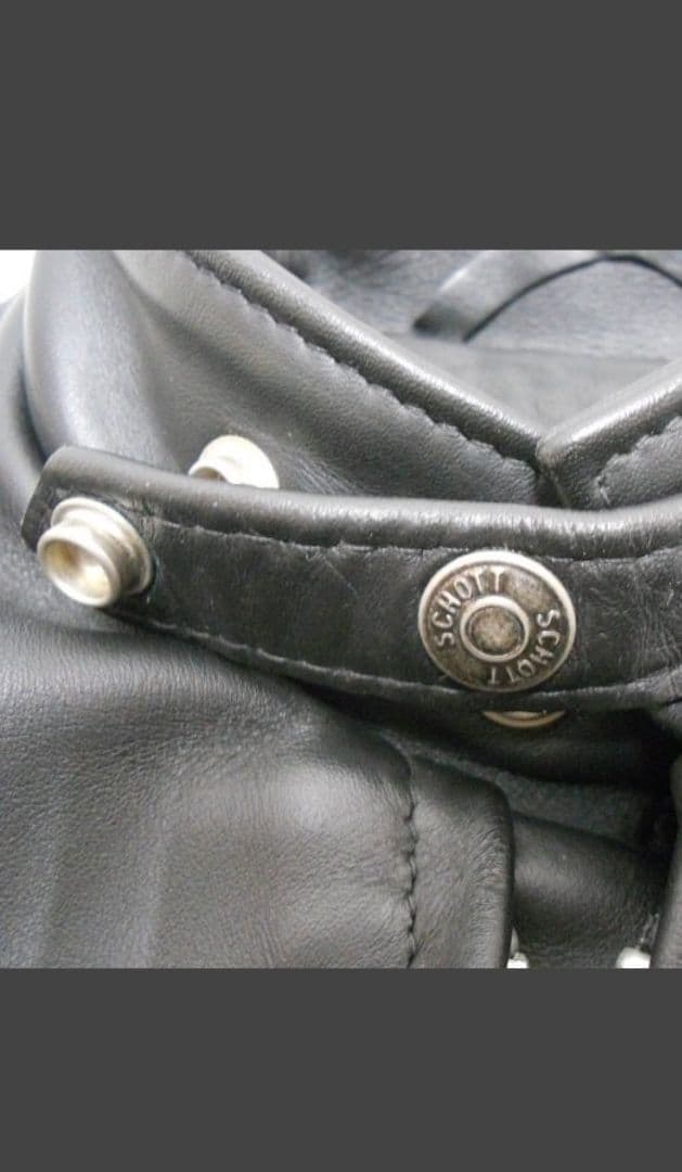 SCHOTTショット 641 シングルライダースレザージャケット サイズ34美品