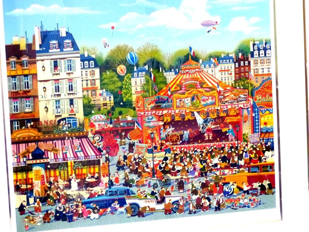 【2133】真作 ヒロヤマガタ ヘラクレスファミリー シルクスクリーン