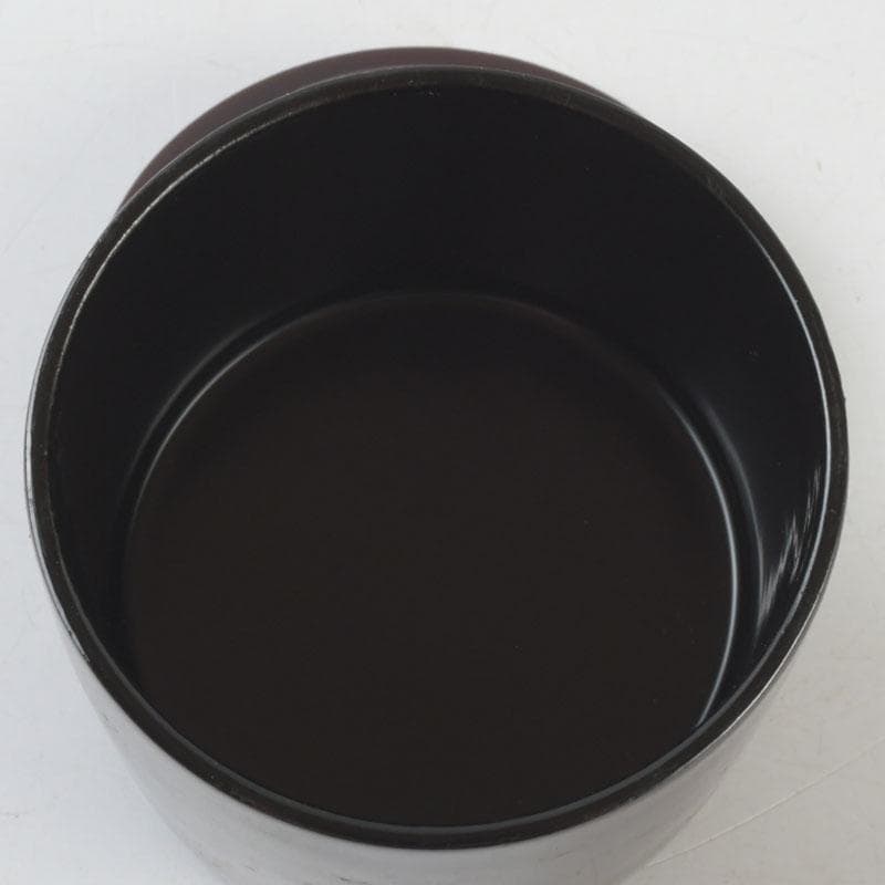 茶道具　越前塗師　中出松峰作　青楓に翡翠蒔絵　金輪寺　棗　共布共箱　V　9313