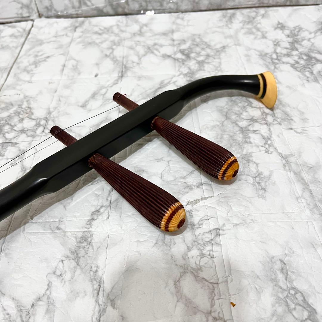 【良品】二胡 彩雲 ER-400 ケース付 入門用 中国楽器 弓・付属品一式