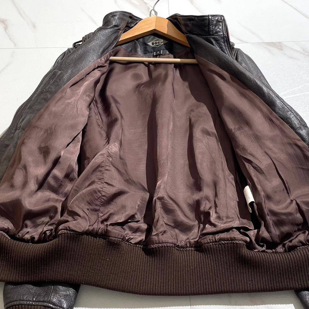 【美品✨】ヒステリックグラマー HG レザージャケット キムタク着用 ブラウンS