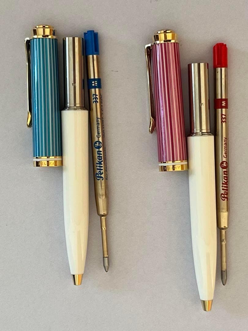 【まとめ売り】ペリカン ボールペン スーベレーン K600 ピンク＆ターコイズ