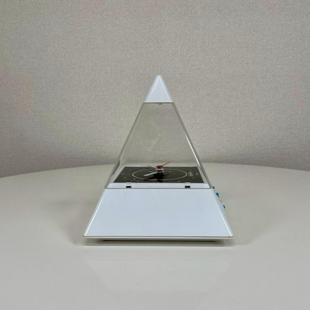 80's ピラミッド型 クロック テーブルクロック 置き時計 ヴィンテージ