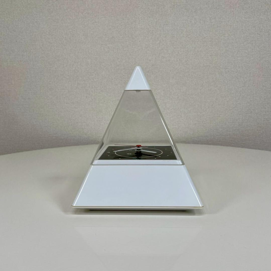 80's ピラミッド型 クロック テーブルクロック 置き時計 ヴィンテージ