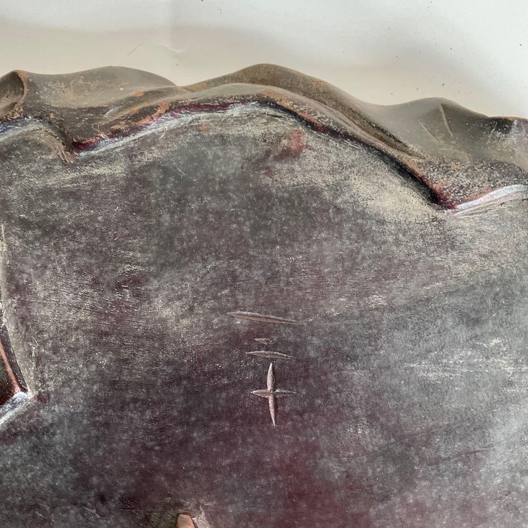 木彫　牛乗り笛吹童子