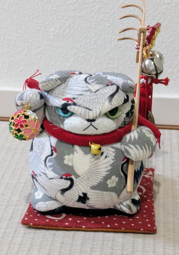 萩工房　わるねこ　招き猫