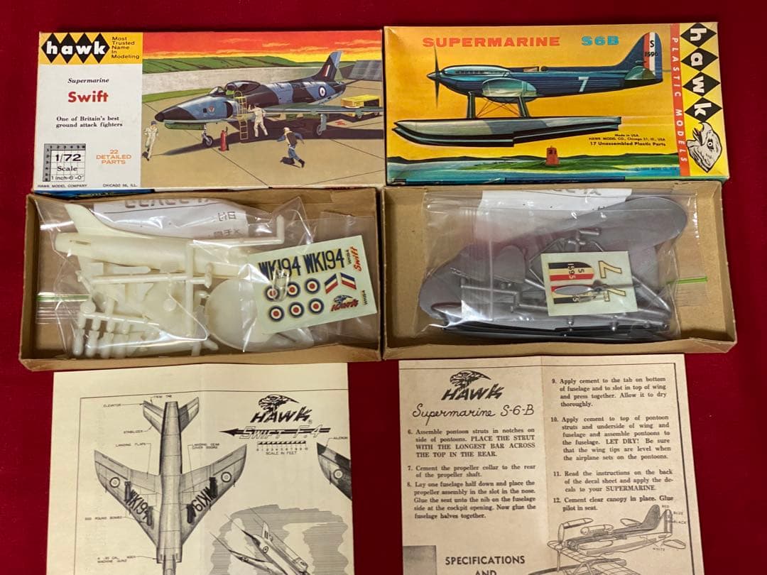 ホーク1/72 スーパーマリン スイフト他、1/72キット全18個