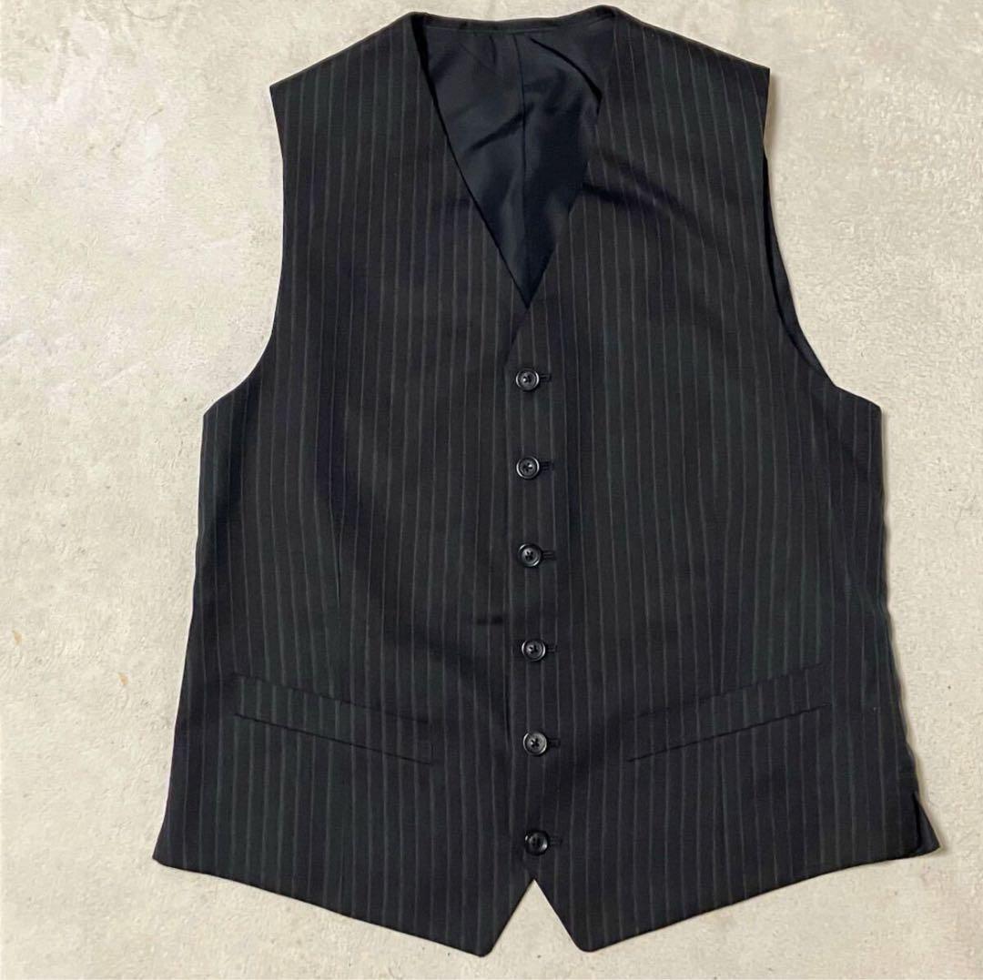 タケバルー スーツ セットアップ 3ピース ジャケット ベスト 絹混