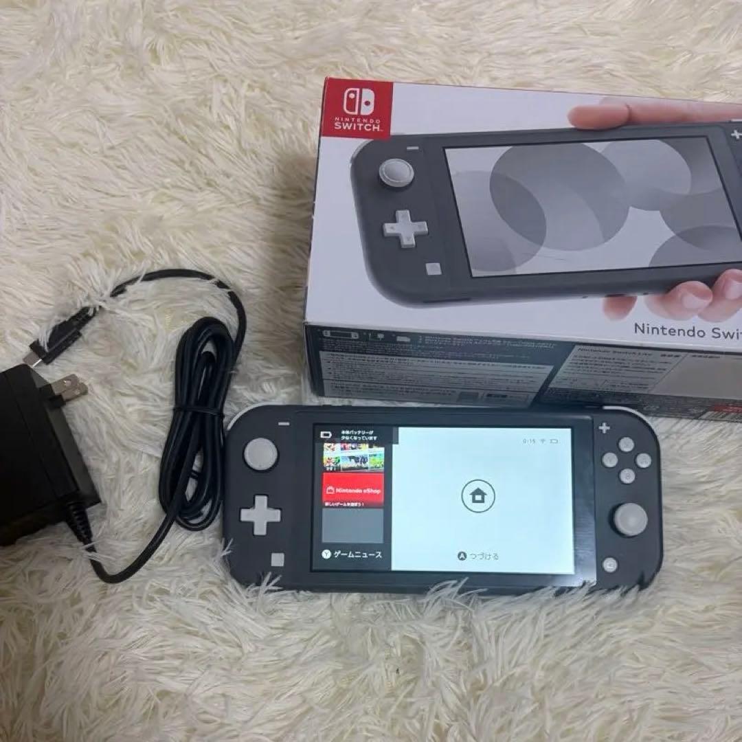 Nintendo Switch Lite グレー 本体 ACアダプター付き