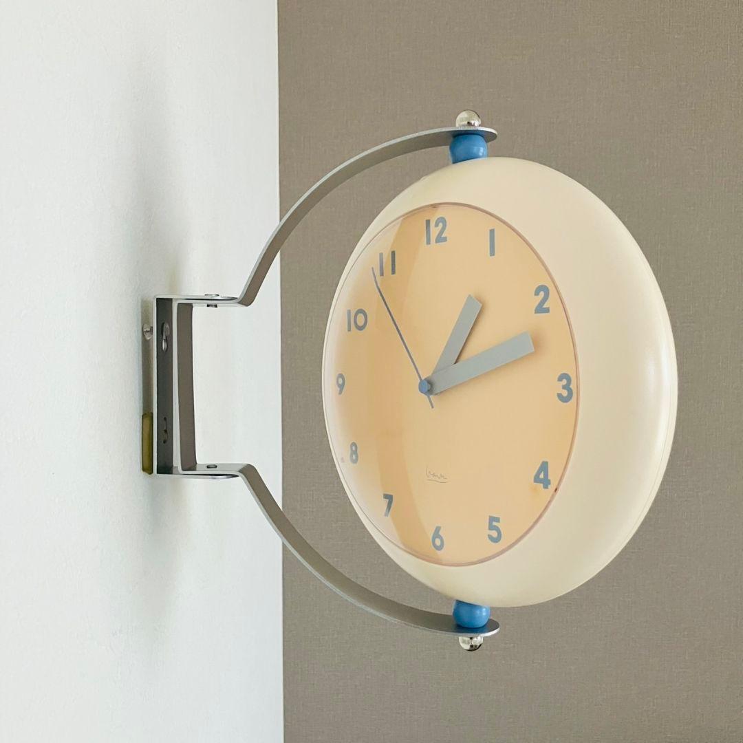 マイケル・グレイブス ダブルフェイスクロック 両面掛け時計 ポストモダン