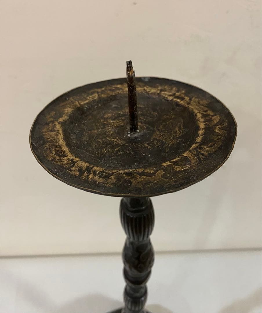 骨董　蝋燭立て　灯火器　キャンドルホルダー　アンティーク