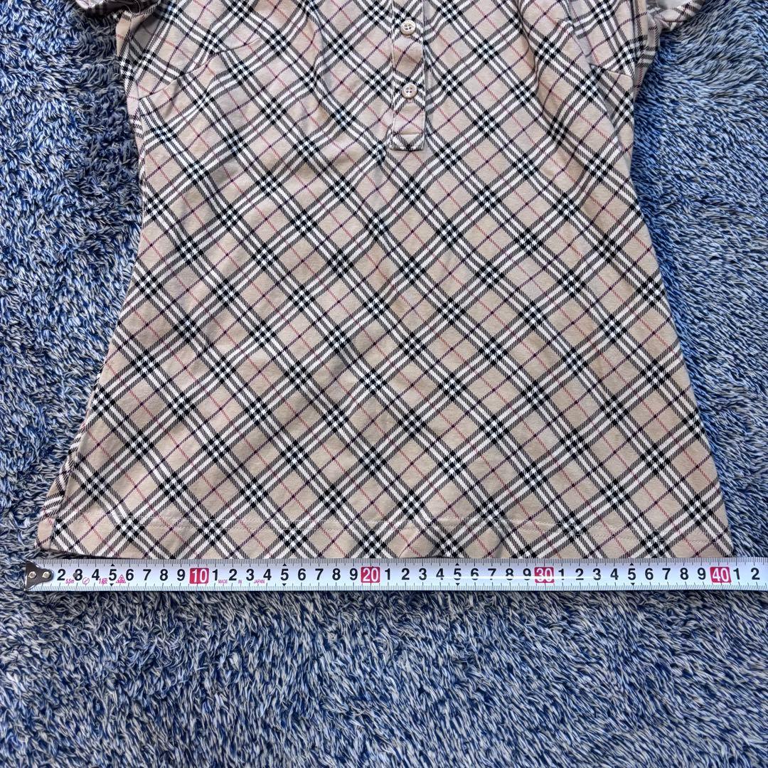 ノヴァチェック　BURBERRY BLUE LABEL チェック柄 ポロシャツ