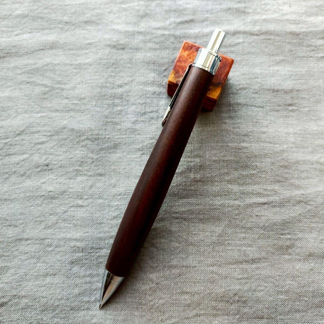 ハンドメイド　木軸シャープぺン　ハワイアンミロ　0.5mm　ウッドペン　天然木