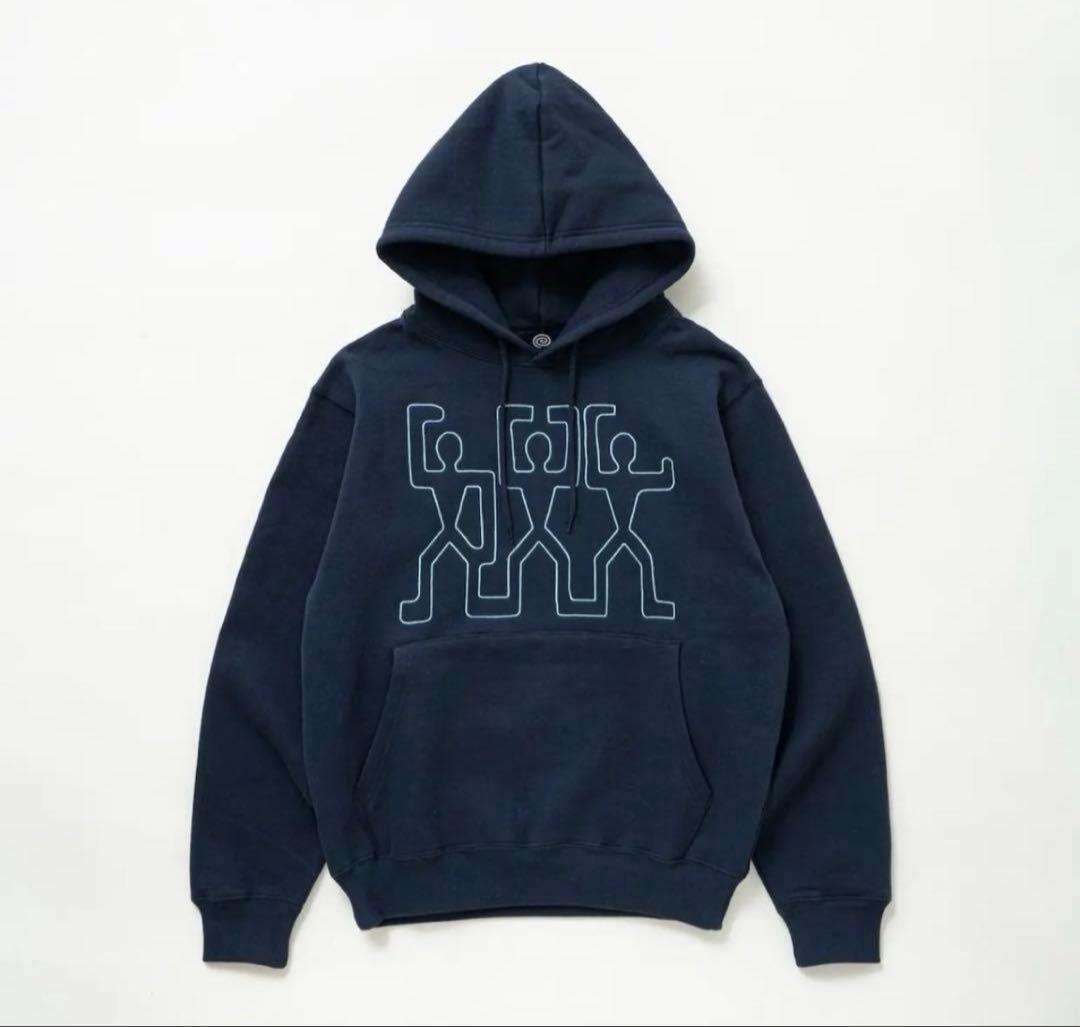 sol soonerorlater 3guys hoodie ネイビー M