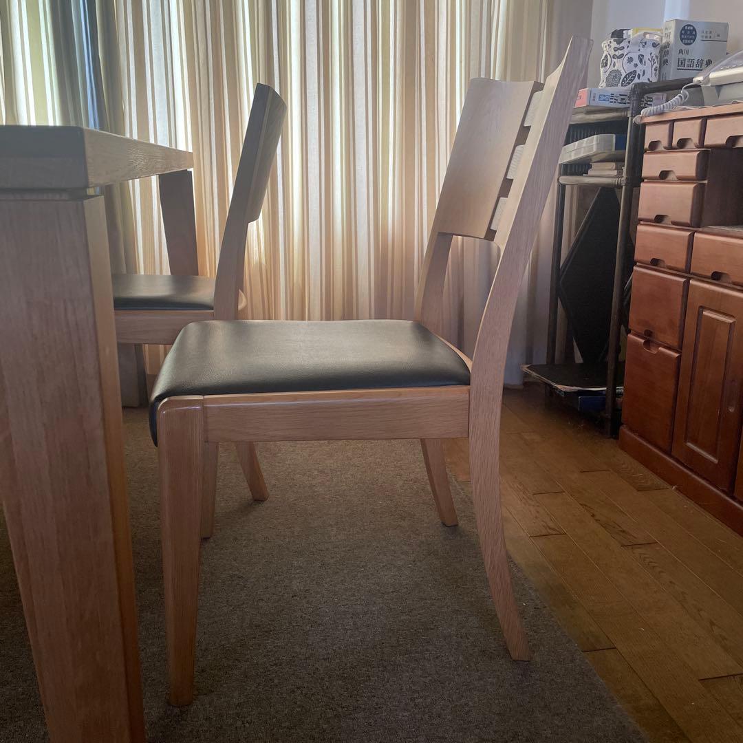 木製ダイニングテーブル 4人用 セット 北欧